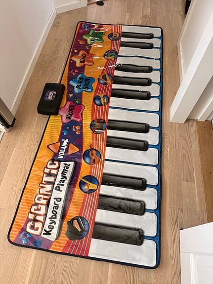 Gigantic Keyboard Playmat lekmatta med piano