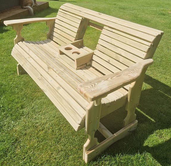 Bänk/Soffan med nerfällbar bord