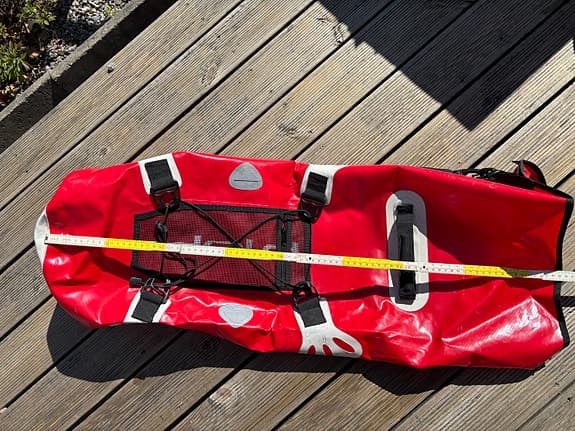 Torrsäck- Head vattentät röd bag med remmar