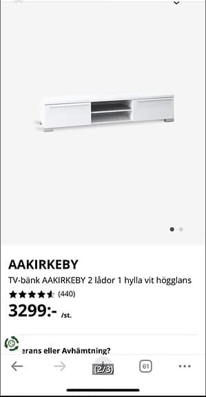 Tv-bänk AAKIRKEBY