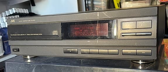 Technics stereopaket med Förstärkare, skivspelare, kassett och JVC compact Disc