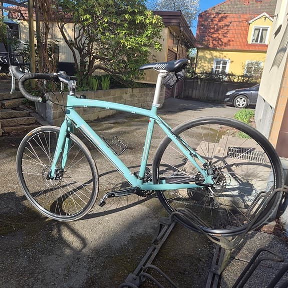 Nyservad! Bianchi landsvägscykel/racer med Continental Ultra sport däck! 51cm