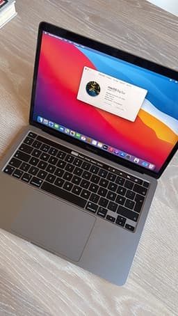 MacBook Pro 13 inch, 2020 M1 8 GB