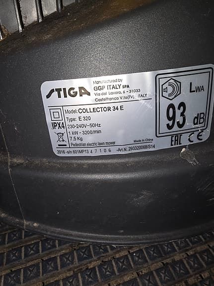 Stiga Collector 34 E gräsklippare
