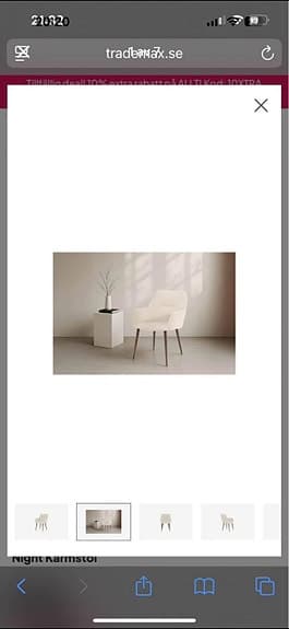 Helt ny stol beige brun