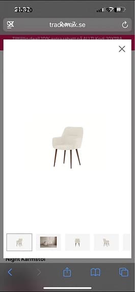 Helt ny stol beige brun