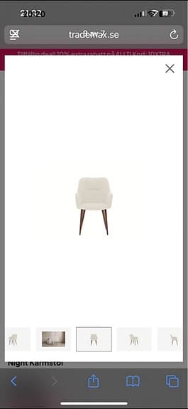 Helt ny stol beige brun