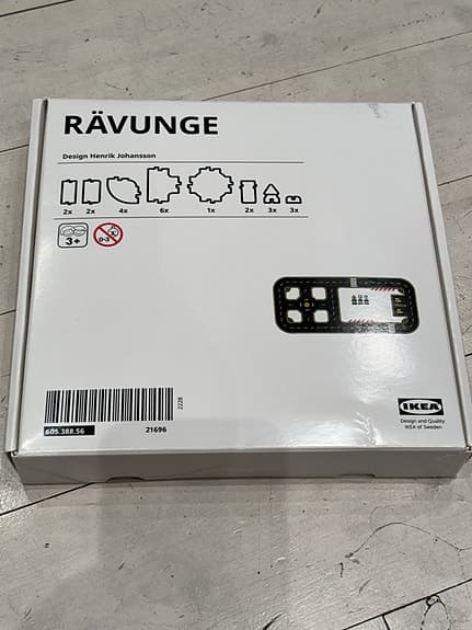 IKEA RÄVUNGE bilbana (23 delar) – komplett i kartong