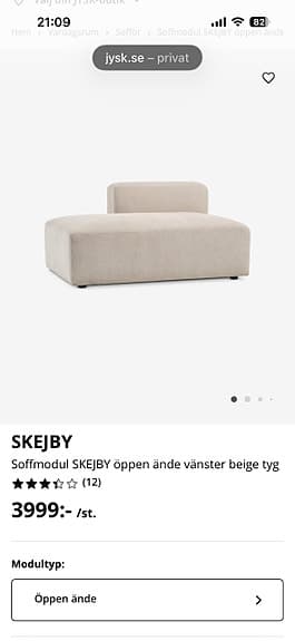 Modulsoffa Skejby
