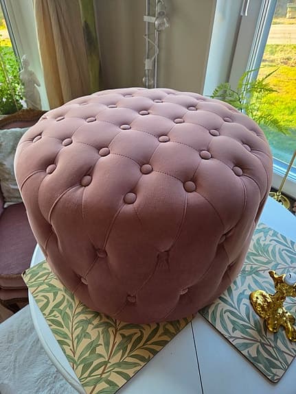 rosa sittpuff fotpall puff