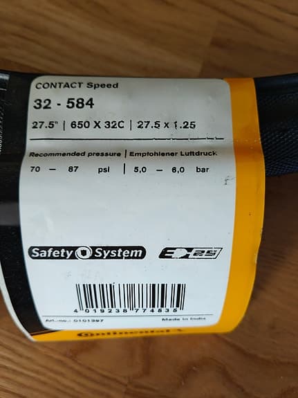 Continental Contact Speed cykeldäck 27.5 x 1.25 (650 x 32C)