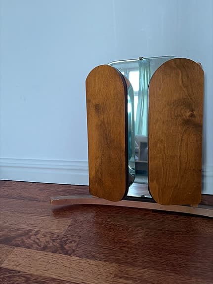 Vintage 3-delad bordsspegel