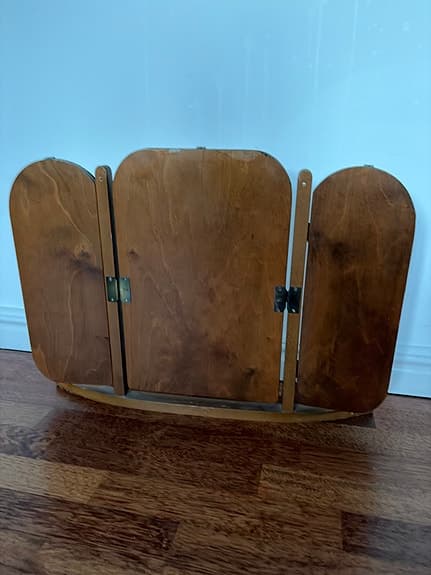 Vintage 3-delad bordsspegel