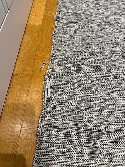 Design House Stockholm matta gångmatta gråmelerad