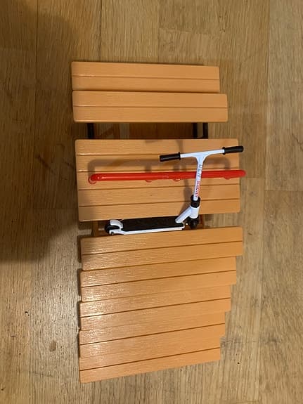 Fingerboard sparkcykel och rampar