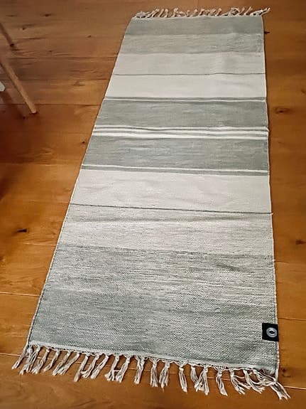 Gångmatta grå/vit/greige