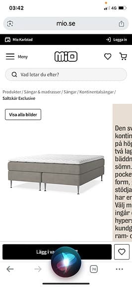 INTRESSEKOLL SÄNG SALTSKÄR EXCLUSIVE  / FYND !