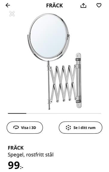 Väggspegel Fräck från IKEA