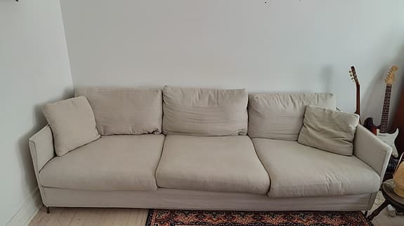 Furninova Petito 4-sits soffa, beige/sand, avtagbar klädsel (nypris 22000 kr)
