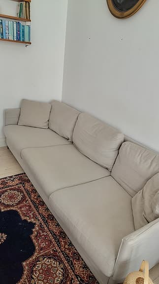 Furninova Petito 4-sits soffa, beige/sand, avtagbar klädsel (nypris 22000 kr)