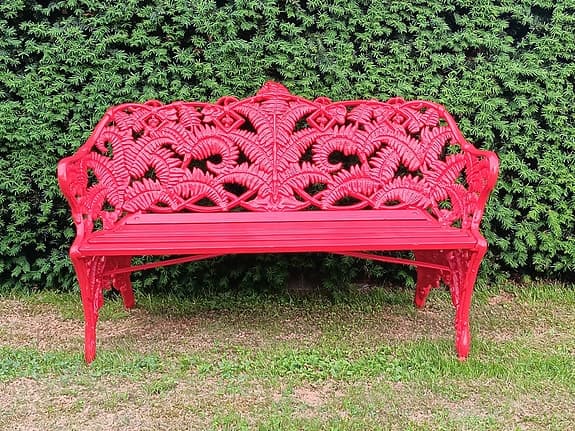Ormbunkesoffa trädgårdsbänk Ormbunkssoffa Parksoffa