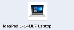 Lenovo IdeaPad 1-14IJL7 laptop 14"