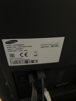Samsung LE40C540 TV 40 tum svart
