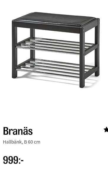 Hallbänk Branäs