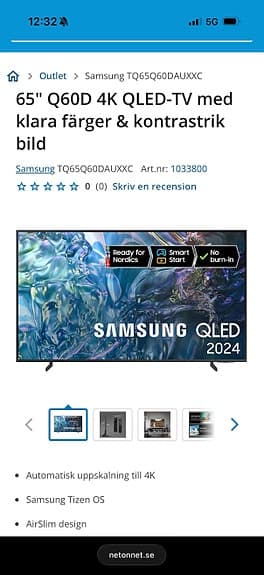 Samsung QLED 65" 4K TV