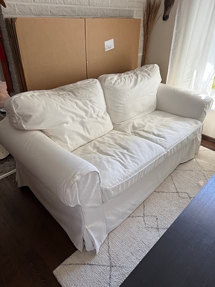 Soffa Eketorp, 2 sits, vit