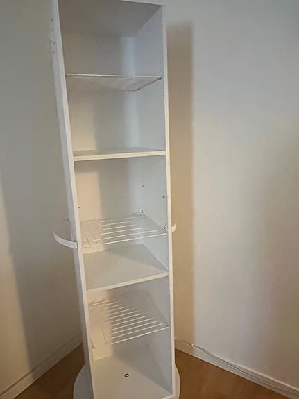 spegelskåp med hyllor vit