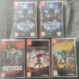 Nintendo Switch spelpaket – Metroid Dread, Darksiders III m.fl.