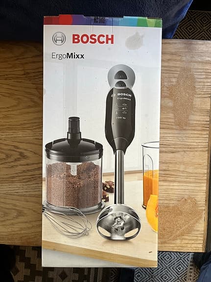 Bosch ErgoMixx XL stavmixer med hackare och visp