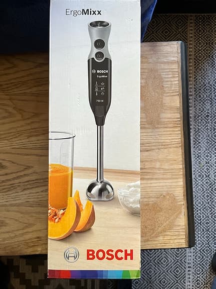 Bosch ErgoMixx XL stavmixer med hackare och visp