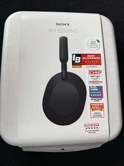 Sony WH-1000XM5 trådlösa hörlurar svart