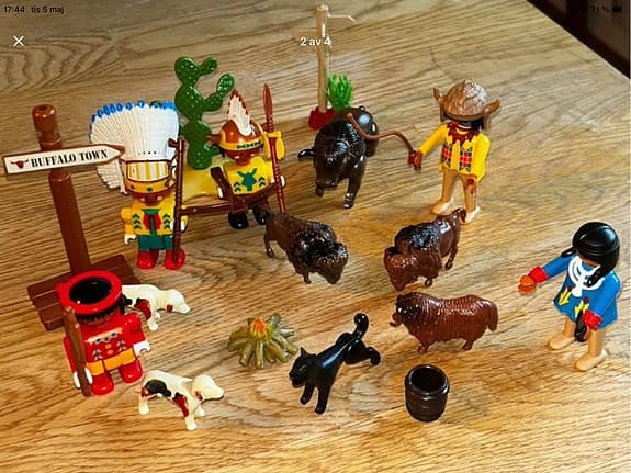 Playmobil figurer och tillbehör blandat set
