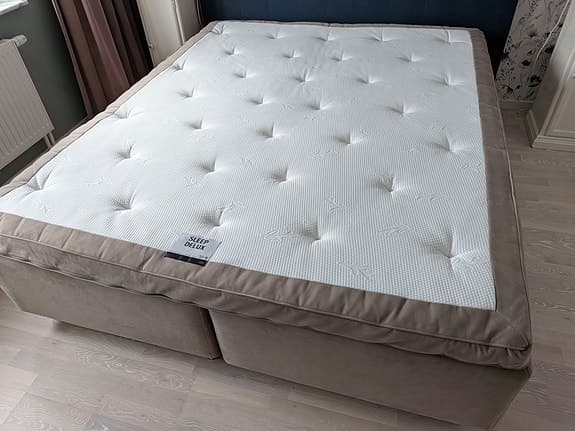 Mio Dream Delux dubbelsäng (2x80) medium, med bäddmadrass