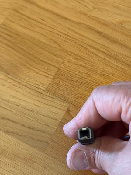 Apple USB-kabel svart