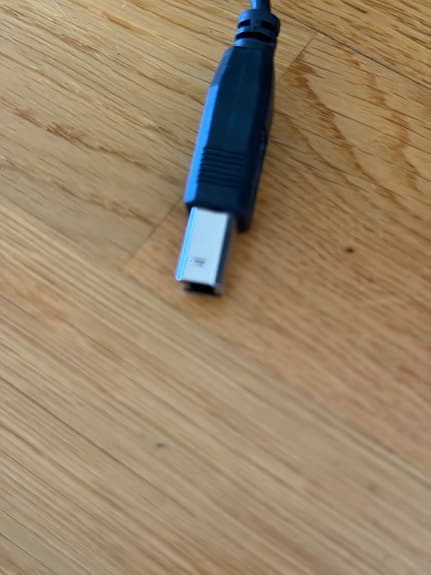 Apple USB-kabel svart