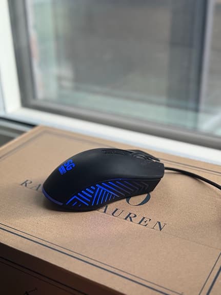 SG gamingmus med RGB-belysning och USB-kabel