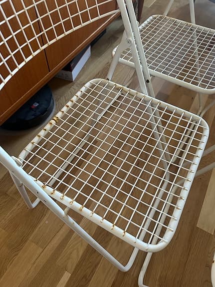 Niels Gammelgard ”Tednet” fällbara stolar IKEA 5st