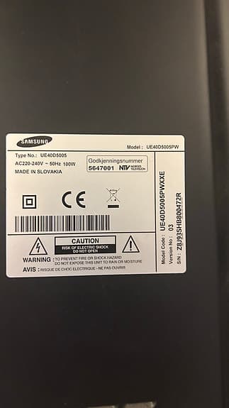 Samsung UE40D5005 40" LED-TV svart