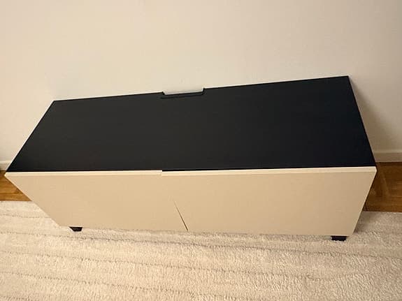 Tv Bänk Svartbrun