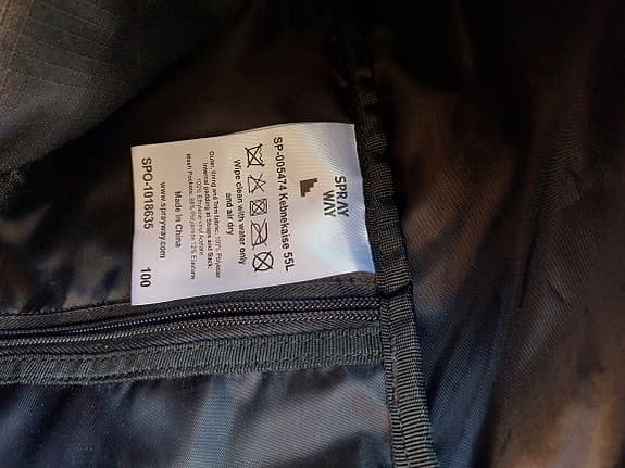 Sprayway Kebnekaise 55L vandringsryggsäck svart