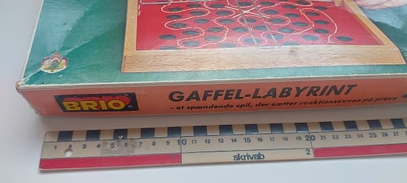 Vintage BRIO of Sweden Gaffel-Labyrint – Retro Träspel 1960/70-tal