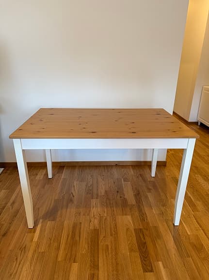 IKEA LERHAMN Dining Table (4-6 persons) + 2 Chairs - Great Condition