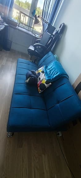 Blå Bäddsoffa Chilli 160 cm bred