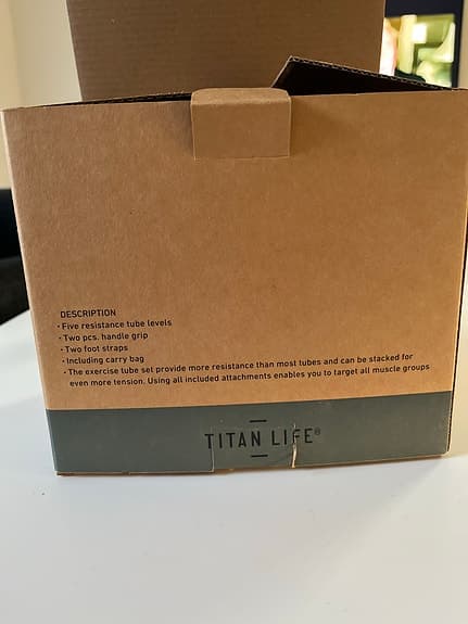 Titan Life Exercise Tube Set träningsband one size
