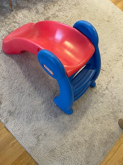 IKEA rutschkana för barn röd/blå