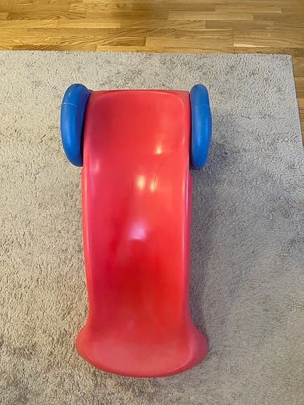 IKEA rutschkana för barn röd/blå